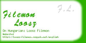 filemon loosz business card